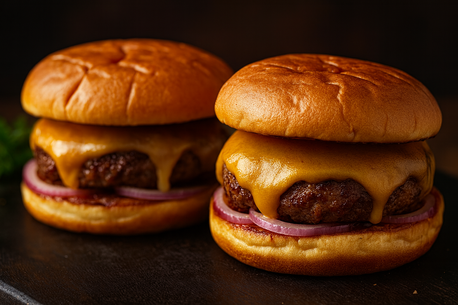 Saftiger Fleischburger mit frischen Zutaten