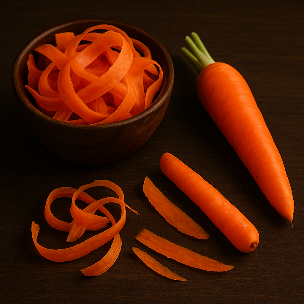 Karottenschalen – Vitaminpflege & natürliche Farbe