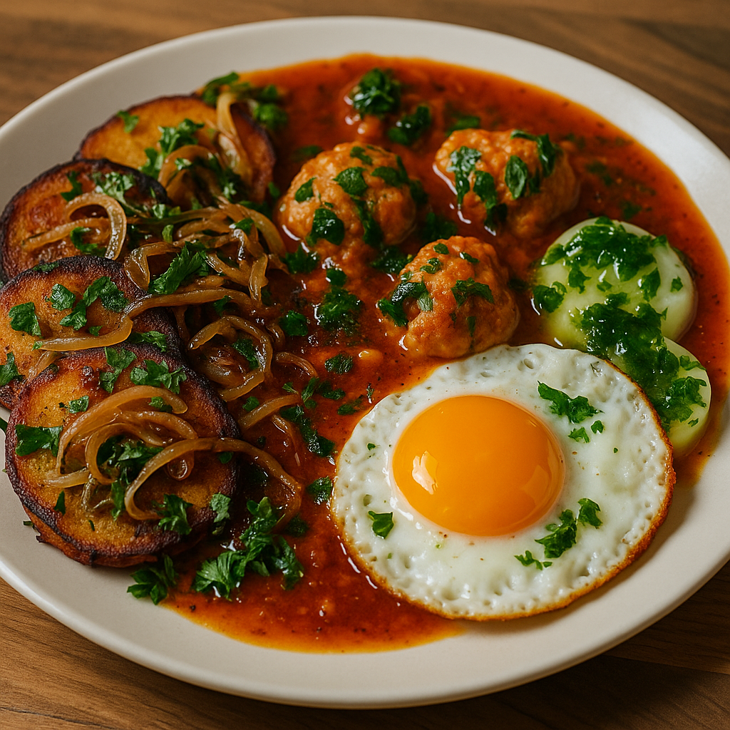 Rippenfleisch-Klößchen in würziger Tomatensoße – fluffig, saftig & aromatisch