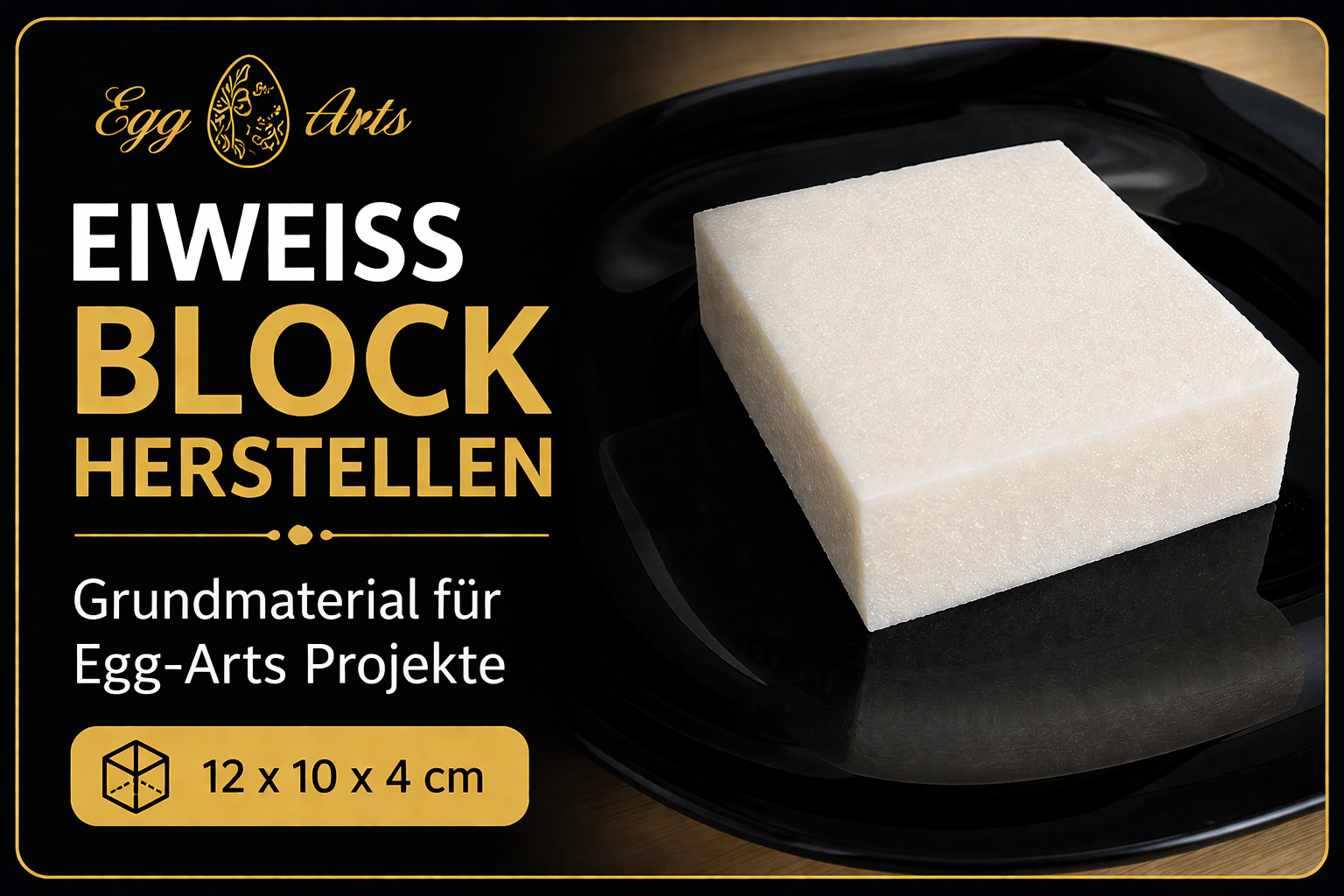 Eiweiß Block 12 x 10 x 4 cm