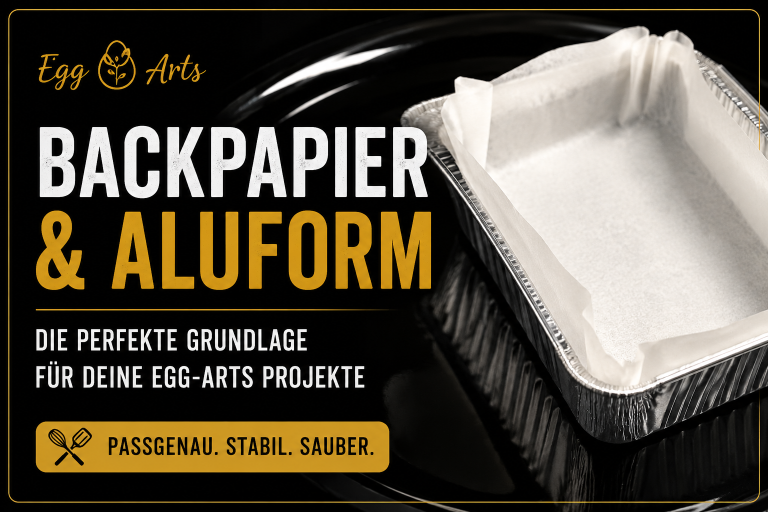 Backpapier & Aluform für Egg-Arts