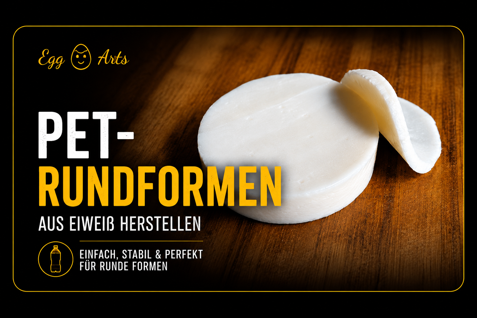 PET-Rundformen aus Eiweiß herstellen