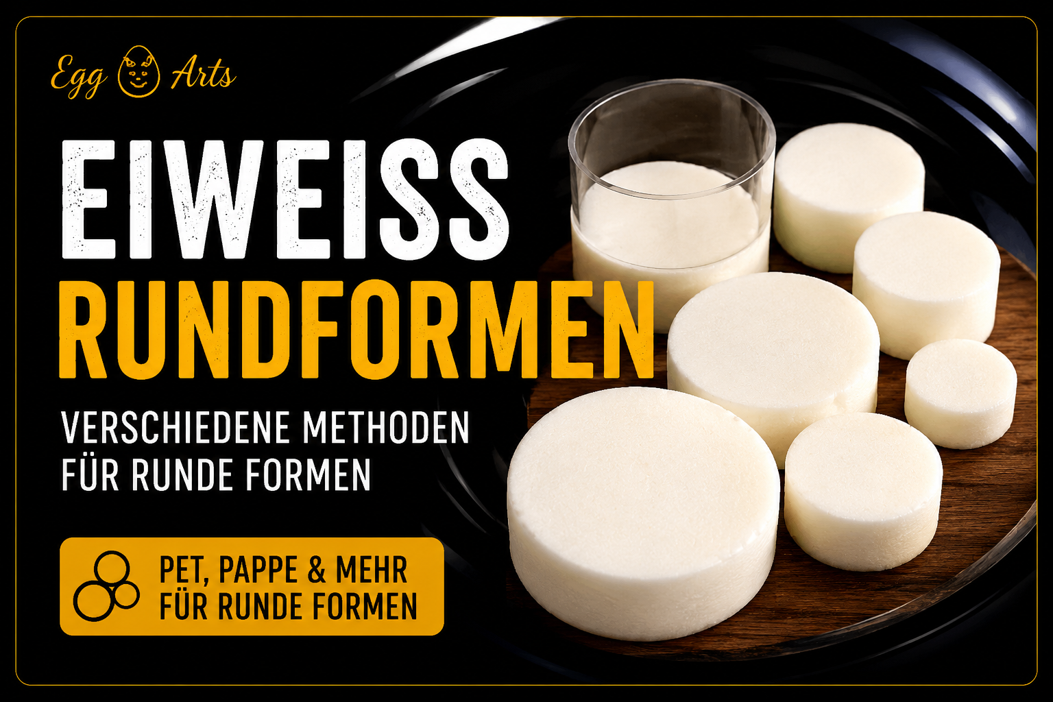 Eiweiß Rundformen herstellen