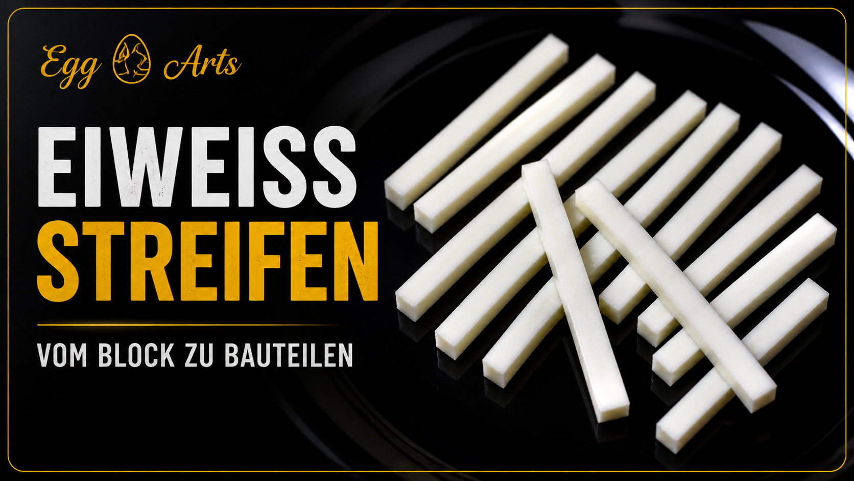 Eiweiß Streifen schneiden