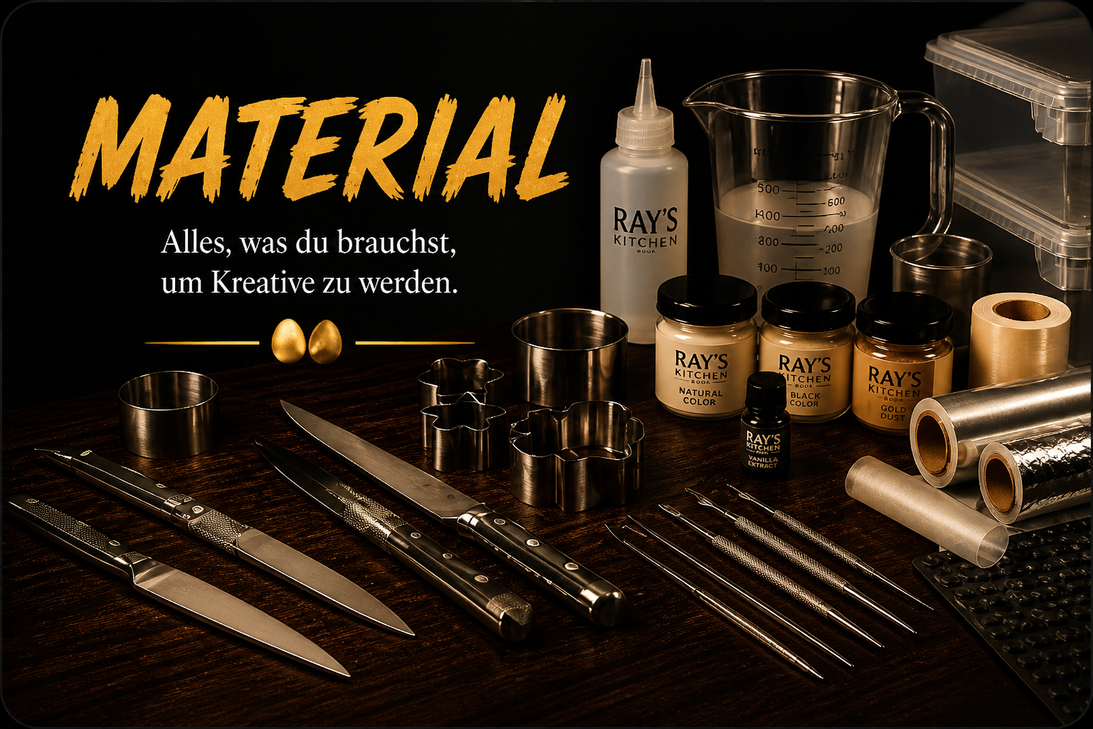 Material & Werkzeuge für Egg-Arts