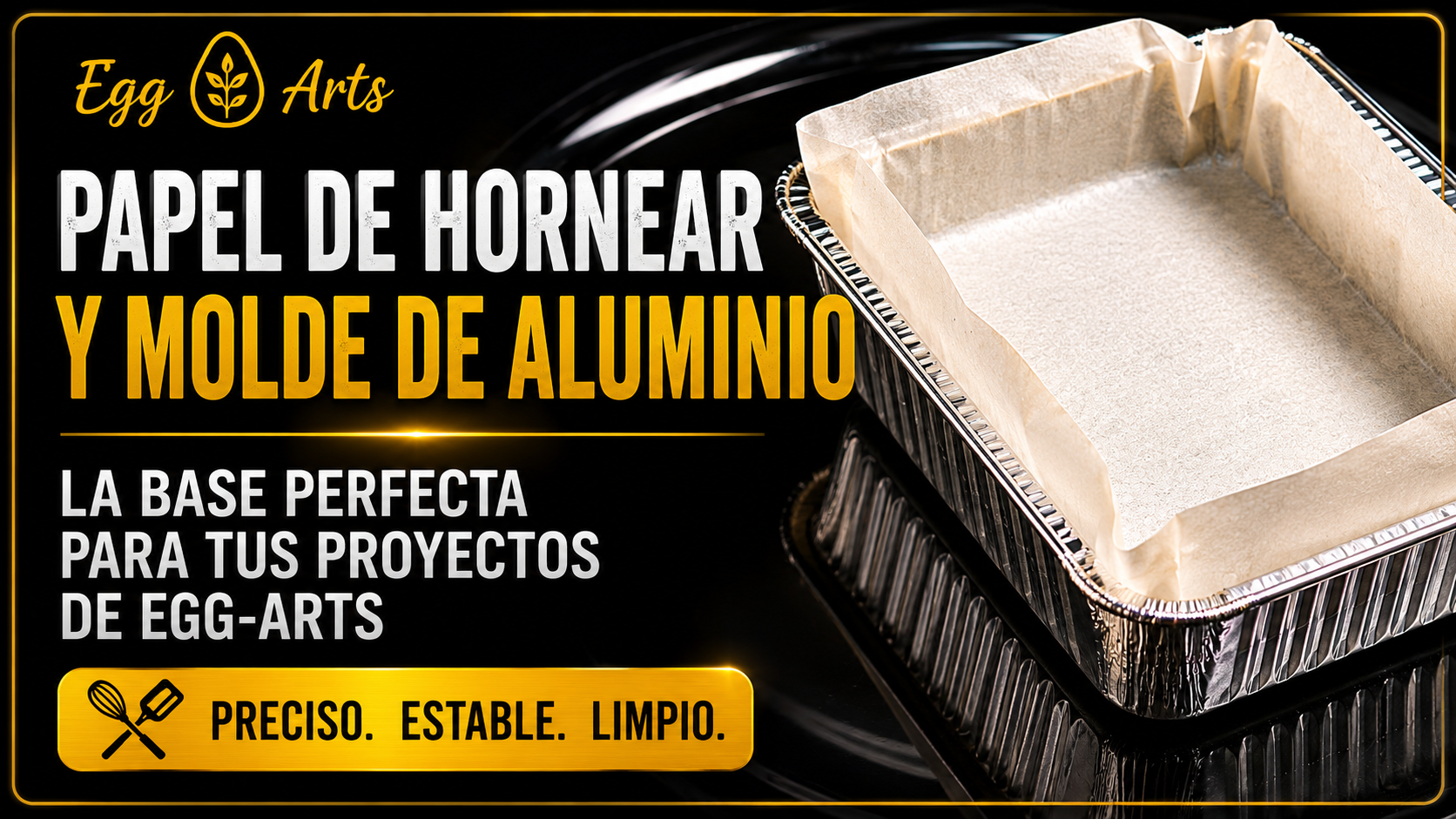 Papel de Hornear y Molde de Aluminio para Egg-Arts